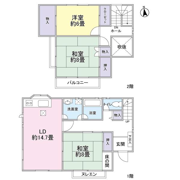 Floor plan. 17.8 million yen, 3LDK, Land area 180.04 sq m , Building area 99.45 sq m floor plan