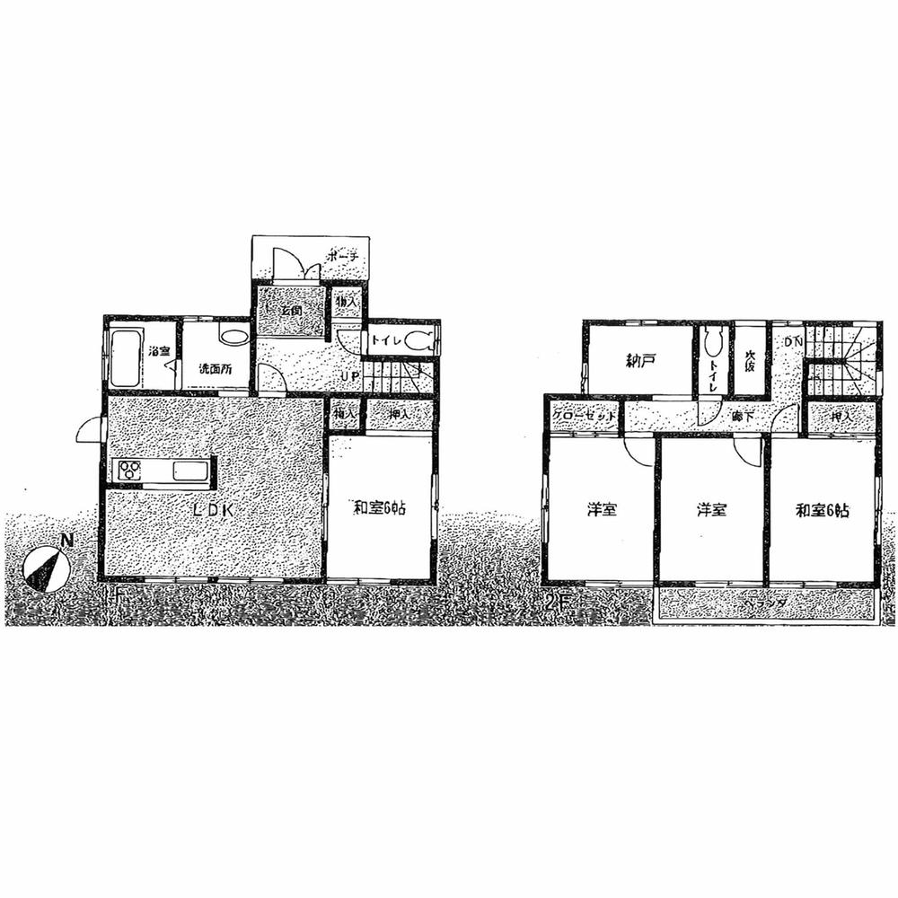 Floor plan. 17.8 million yen, 4LDK + S (storeroom), Land area 155.62 sq m , Building area 103.5 sq m