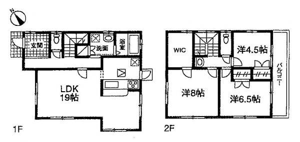 Floor plan. 25,800,000 yen, 3LDK, Land area 125.81 sq m , Spacious floor plan of the building area 97.31 sq m living leisurely 19 Pledge