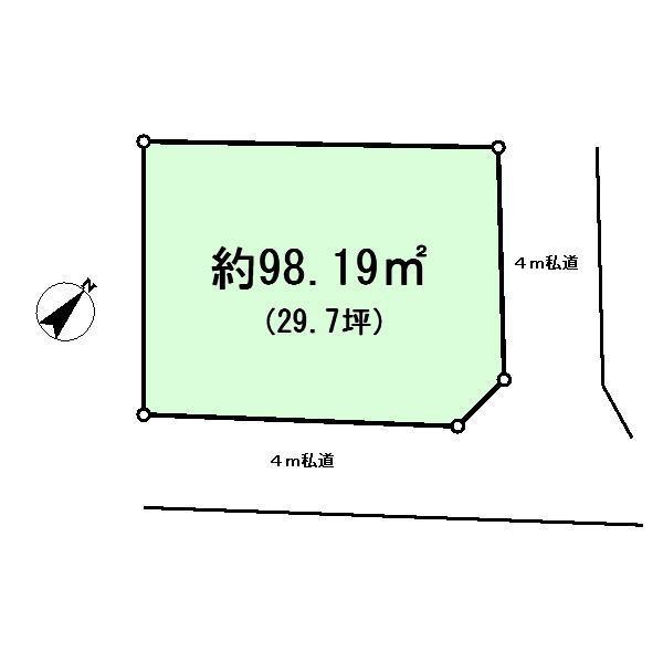 Compartment figure. 6.5 million yen, 4LDK, Land area 138 sq m , Building area 90.77 sq m