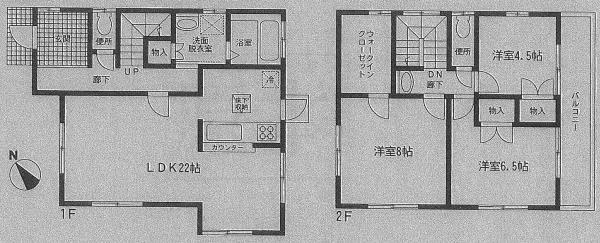 Floor plan. 25,800,000 yen, 3LDK, Land area 164.3 sq m , Building area 97.71 sq m