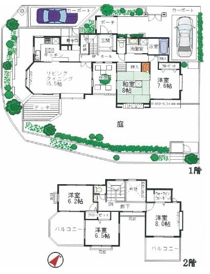 Floor plan. 38,800,000 yen, 5LDK, Land area 339.84 sq m , Building area 146.89 sq m