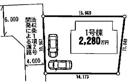 Compartment figure. 20.8 million yen, 4LDK, Land area 164.78 sq m , Building area 101.65 sq m