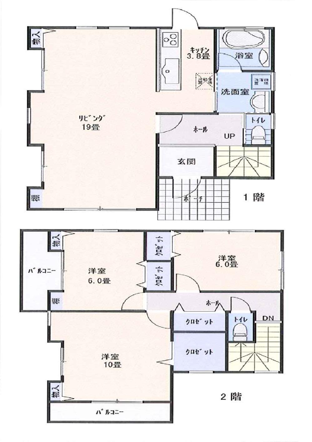 Floor plan. 28.8 million yen, 3LDK, Land area 165.02 sq m , Building area 110.31 sq m