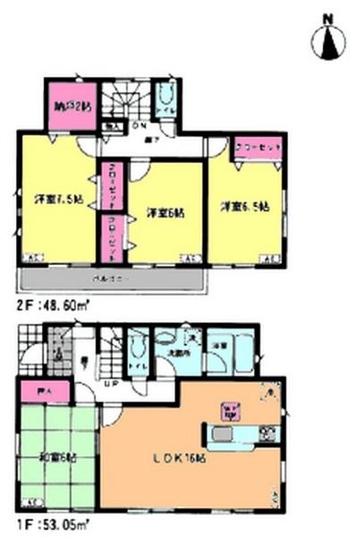 Floor plan. 20.8 million yen, 4LDK + S (storeroom), Land area 164.78 sq m , If the building area 101.65 sq m drawings and the present situation is different will honor the current state
