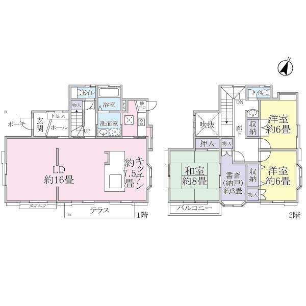 Floor plan. 12.5 million yen, 3LDK + S (storeroom), Land area 223.51 sq m , Building area 125.59 sq m floor plan