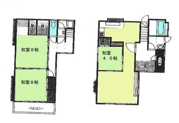 Floor plan. 8.8 million yen, 3LDK, Land area 106.28 sq m , Building area 103.62 sq m