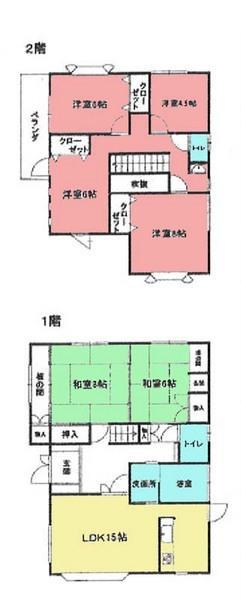 Floor plan. 24,800,000 yen, 6LDK, Land area 1771.51 sq m , Building area 140.76 sq m