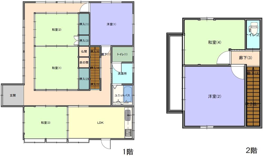 Floor plan. 15.9 million yen, 6LDK, Land area 888.96 sq m , Building area 139.66 sq m