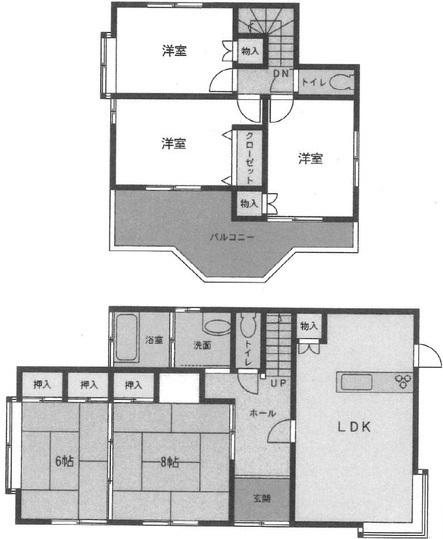 Floor plan. 12.8 million yen, 5LDK, Land area 330.57 sq m , Building area 110.12 sq m