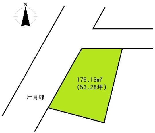 Compartment figure. Land price 3.5 million yen, Land area 176.13 sq m