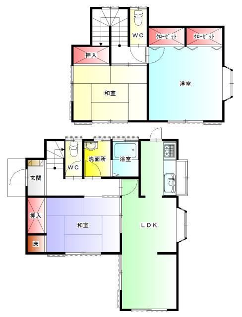 Floor plan. 5 million yen, 3LDK, Land area 165.24 sq m , Building area 81.97 sq m