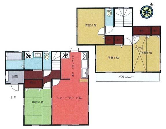Floor plan. 15.8 million yen, 4LDK, Land area 328.45 sq m , Building area 94.37 sq m