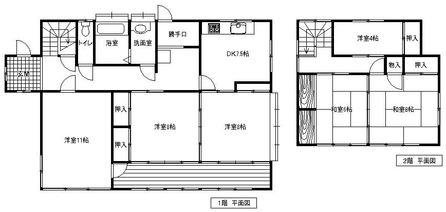 Floor plan. 12.5 million yen, 6DK, Land area 632.66 sq m , Building area 149.98 sq m