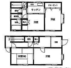 Floor plan. 8.5 million yen, 4K, Land area 281.56 sq m , Building area 76.18 sq m