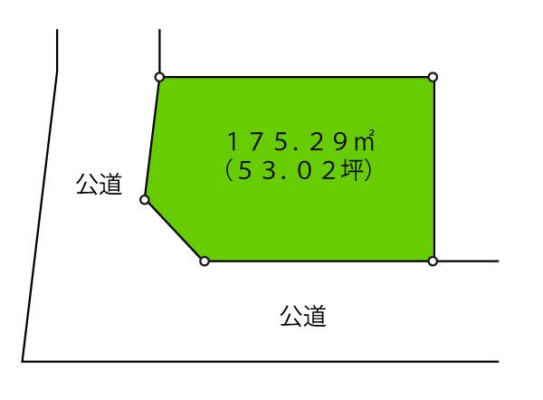 Compartment figure. Land price 15 million yen, Land area 175.29 sq m