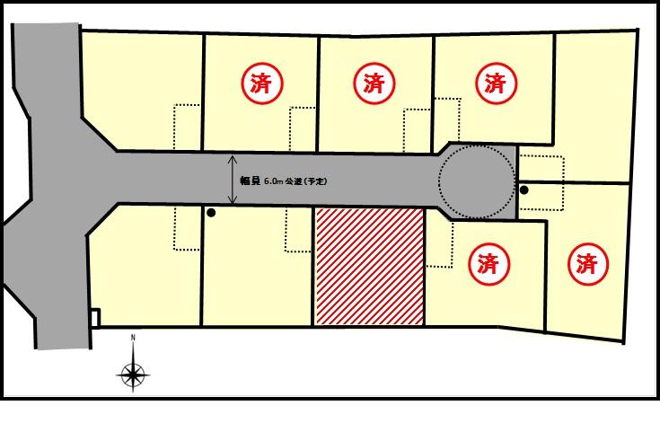 Other. Ties (Tides) Sakuradai A pane view of all 10 compartments. Front road is 6m public roads. Since the traffic volume is less, You can worry not let play the children in front of your house!