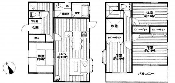 Floor plan. 19.9 million yen, 4LDK, Land area 191.26 sq m , Building area 101.02 sq m
