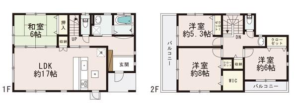 Floor plan. (10 Building), Price 29,800,000 yen, 4LDK, Land area 204.39 sq m , Building area 109.82 sq m
