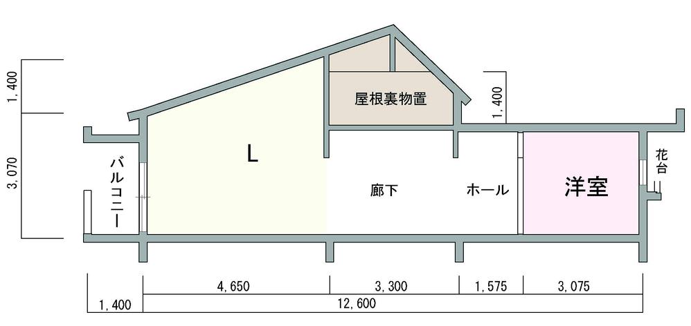 Floor plan. 3LDK + S (storeroom), Price 12 million yen, Occupied area 90.74 sq m , Balcony area 13.31 sq m ceiling height up to about 4m