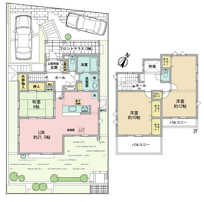 Floor plan. 24,900,000 yen, 3LDK, Land area 192.5 sq m , Building area 121.73 sq m 4LDK correspondence of 3LDK
