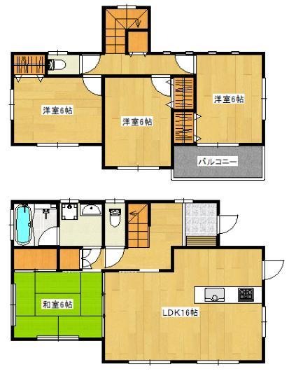 Floor plan. 23,900,000 yen, 4LDK, Land area 260.42 sq m , Building area 99.36 sq m