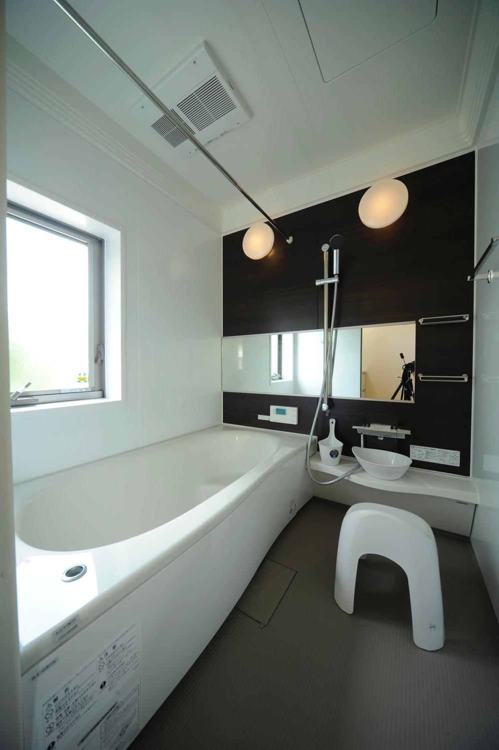 Bathroom. Ensure economic efficiency and comfort in a wide mirror and kept warm bath.
