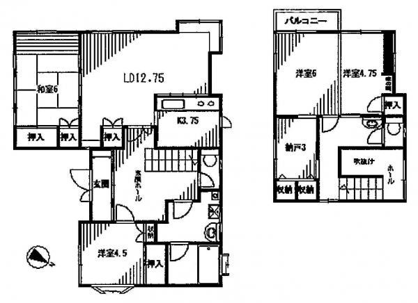 Floor plan. 16.5 million yen, 4LDK+S, Land area 167.5 sq m , Building area 115.93 sq m