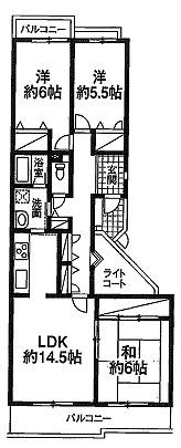 Floor plan. 3LDK, Price 11.8 million yen, Footprint 86.8 sq m , Balcony area 12.04 sq m