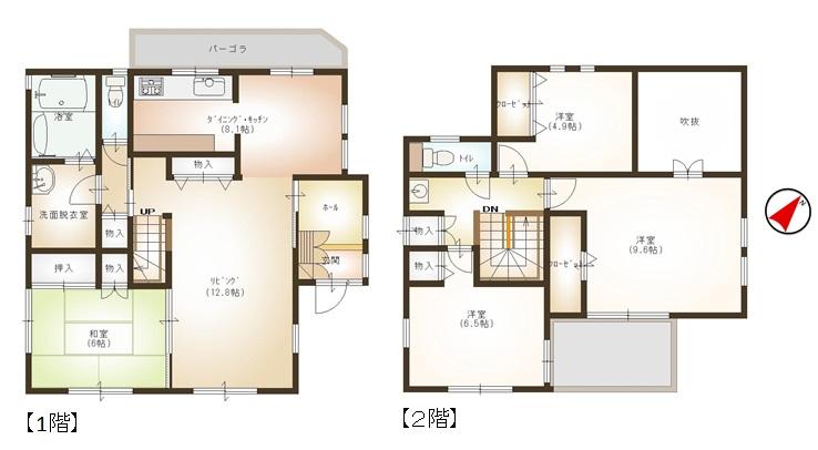 Floor plan. 33,200,000 yen, 4LDK, Land area 172.34 sq m , Building area 116.62 sq m