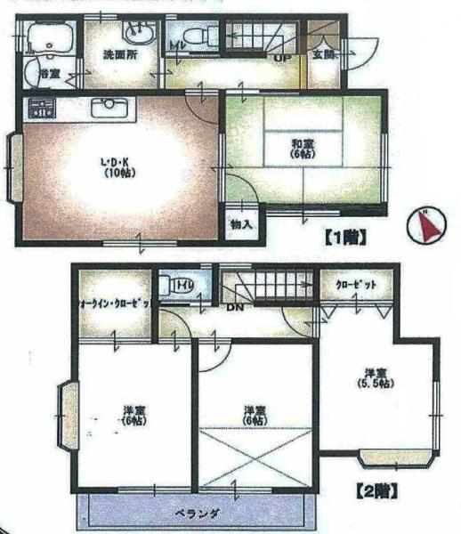 Floor plan. 14.8 million yen, 4LDK, Land area 101.31 sq m , Building area 80.96 sq m