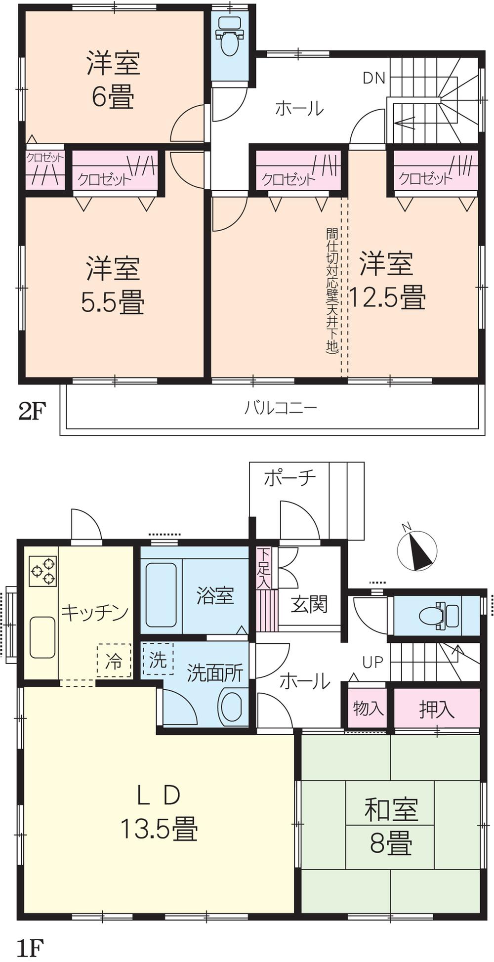 Floor plan. 22,800,000 yen, 4LDK, Land area 220.39 sq m , Building area 125.86 sq m