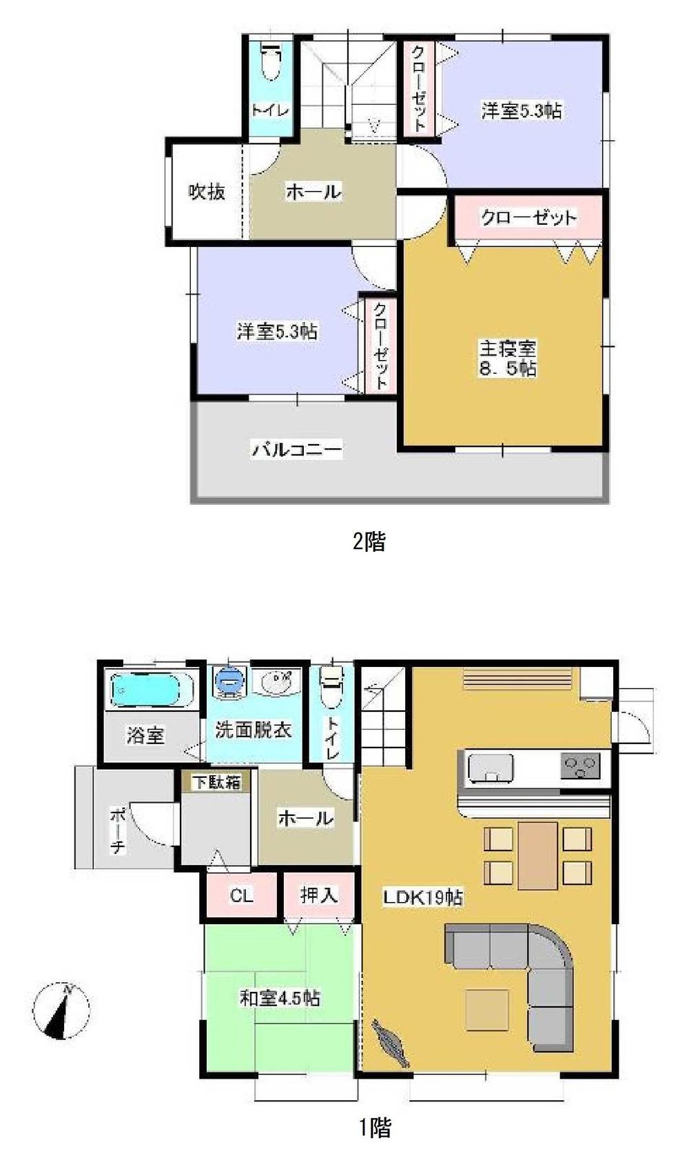 Floor plan. (9 Building), Price 22,800,000 yen, 4LDK, Land area 205.16 sq m , Building area 103.5 sq m