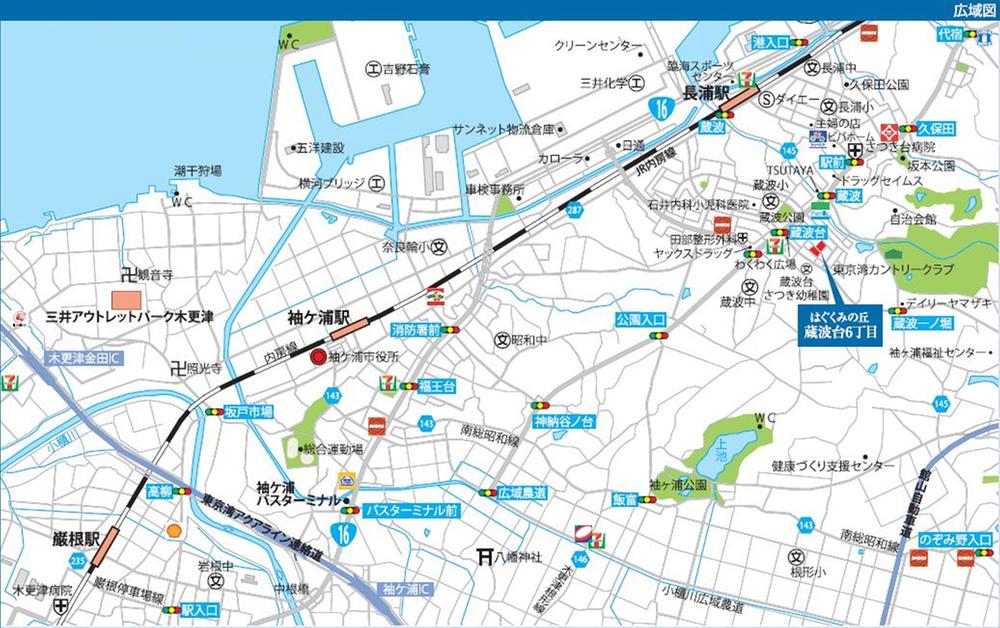 Local guide map. Please the occasion of your visit and search for "Sodegaura Kuranamidai 6-22" in your car.