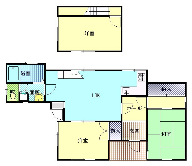 Floor plan. 7 million yen, 2LDK + S (storeroom), Land area 114.41 sq m , Building area 63.46 sq m