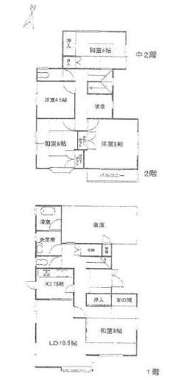 Floor plan. 7.8 million yen, 5LDK, Land area 141.36 sq m , Building area 116.75 sq m