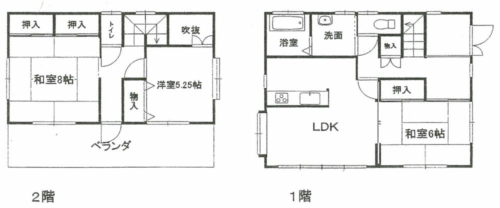 Floor plan. 13,900,000 yen, 3LDK, Land area 198 sq m , Building area 105 sq m