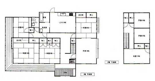 Floor plan. 39,800,000 yen, 8LDK, Land area 941.76 sq m , Building area 204.34 sq m