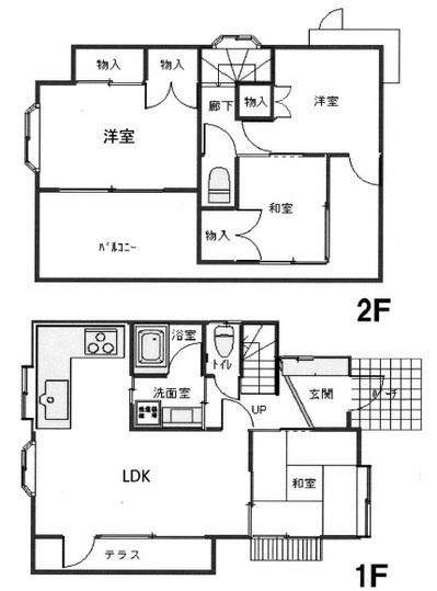 Floor plan. 5.3 million yen, 4LDK, Land area 158.37 sq m , Building area 77 sq m