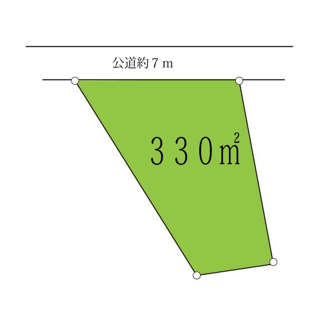 Compartment figure. Land price 6 million yen, Land area 335 sq m