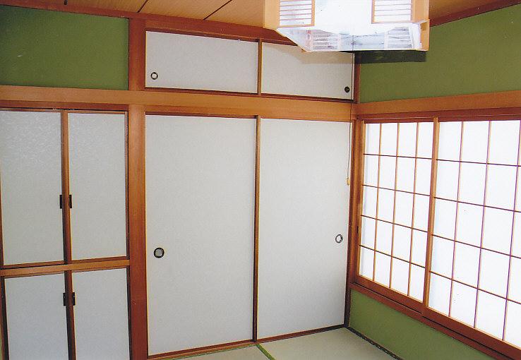 Other introspection. Japanese-style room with a upper closet closet