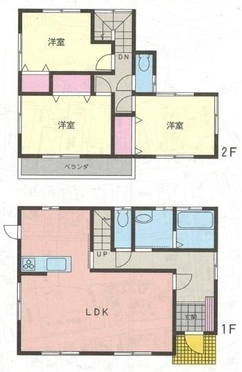 Floor plan. 16.8 million yen, 3LDK, Land area 237.3 sq m , Building area 99.98 sq m