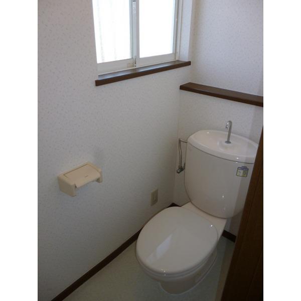 Toilet. "The window with the first floor toilet"