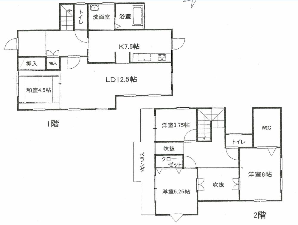 Floor plan. 16,900,000 yen, 4LDK + S (storeroom), Land area 202.82 sq m , Building area 105.3 sq m