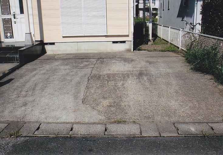 Parking lot. Spacious parking lot two space