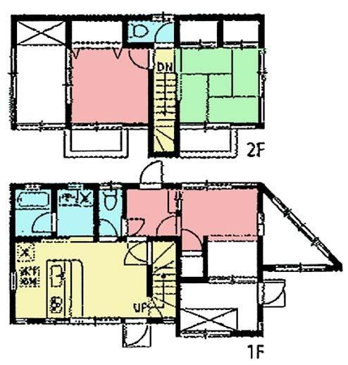 Floor plan. 5.6 million yen, 3DK, Land area 154.3 sq m , Building area 72.86 sq m