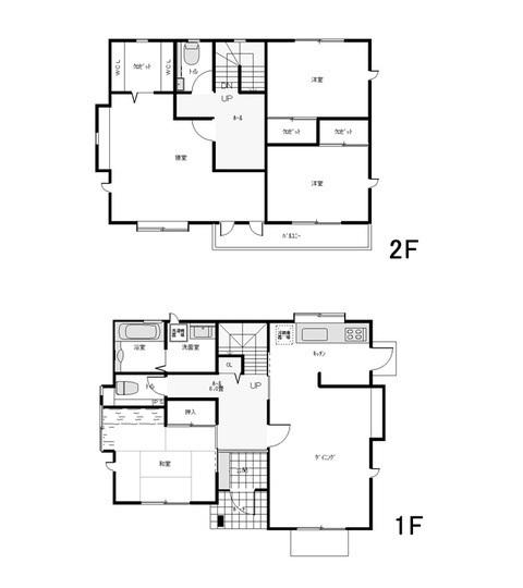 Floor plan. 15.3 million yen, 4LDK, Land area 230.68 sq m , Building area 230.68 sq m Togane Michiniwa Existing home