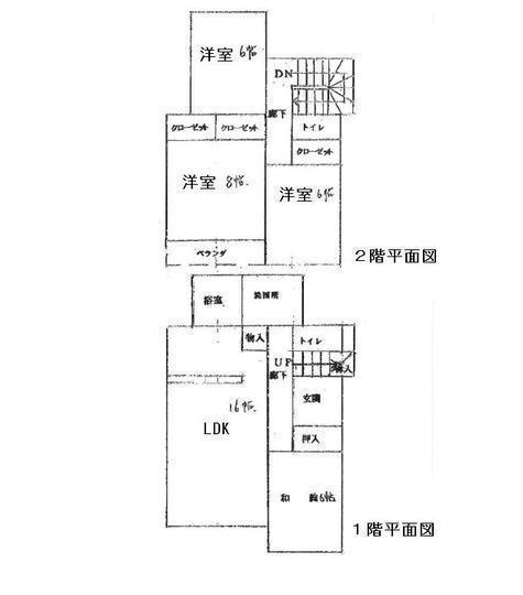 Floor plan. 13.5 million yen, 4LDK, Land area 201.75 sq m , Building area 105.01 sq m