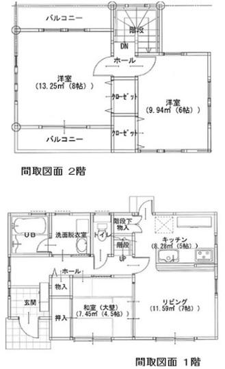 Floor plan. 14.8 million yen, 3LDK, Land area 139.18 sq m , Building area 77.83 sq m