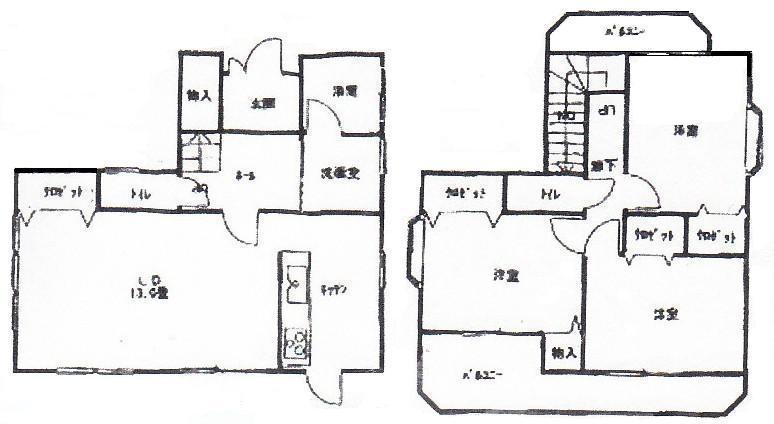 Floor plan. 15.8 million yen, 3LDK, Land area 180.68 sq m , Building area 91.91 sq m